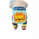 Lucky Lion Leggings with Built-In Socks by Lucalui - 6-12 Months