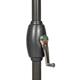 Crank and Tilt Rectangular Grey Parasol 2.4m x 3m Grey Powder Coated Pole (38mm Pole, 8 Ribs) - 834507