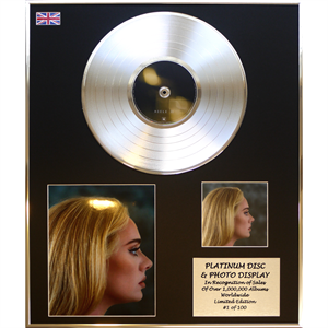 Adele - '30' 24 x 20" Framed Platinum Disc & Photo Display Ltd Edition of 100 - 842434