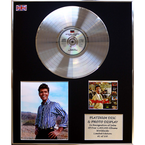 Sir Cliff Richard - 'The Young Ones' 24x20" Framed Platinum Disc & Photo Display Ltd Edition of 100 - 842540