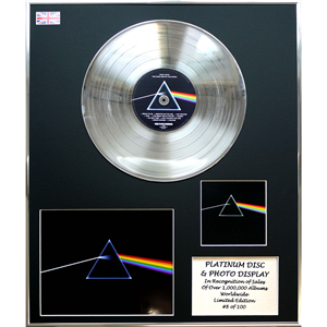 Pink Floyd - 'Dark Side of the Moon' 24x20" Framed Platinum Disc & Photo Display Ltd Edition of 100 - 842846