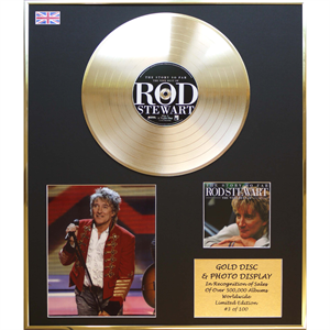 Rod Stewart - 'The Story So Far' 24 x 20" Framed Gold Disc & Photo Display Ltd Edition of 100 - 844818