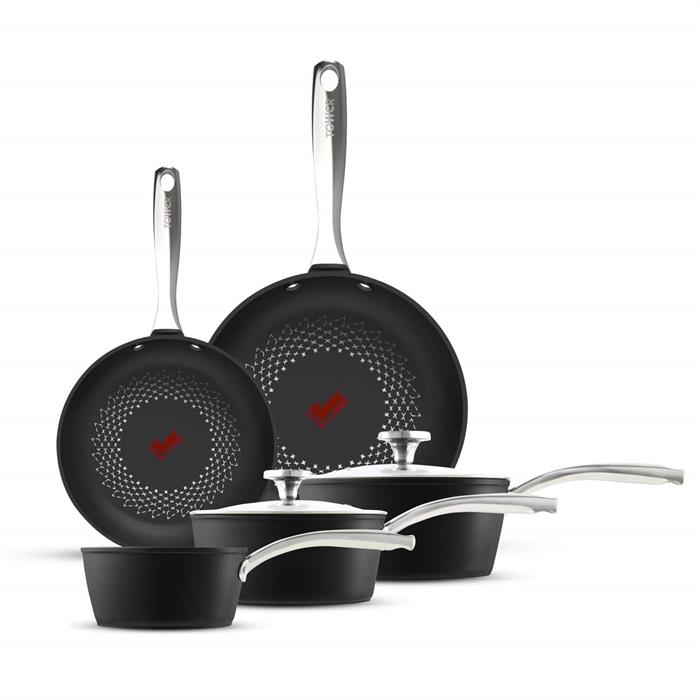 Tower SmartStart Ultra Forged 5 Piece Cookware Set - Induction Safe and Oven Safe up to 220° - 846566