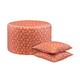 Gardenwize Cube Seat with 2 x Scatter Cushions - Terracotta