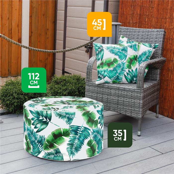 Gardenwize Cube Seat with 2 x Scatter Cushions - 847096