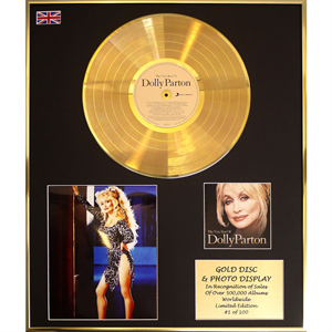 Dolly Parton - 'The Very Best Of' 24x20" Framed Gold Disc & Photo Display Ltd Edition of 100 - 847142