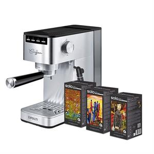 Polti Coffea P10S Espresso Machine with Solo Coffee Tasting Kit 54 Pods - 849501