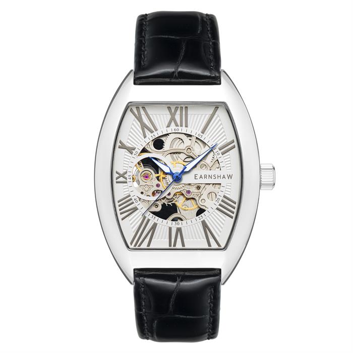 Thomas Earnshaw Gents Beauchamp Skeleton Automatic Watch with Leather Strap - 852074