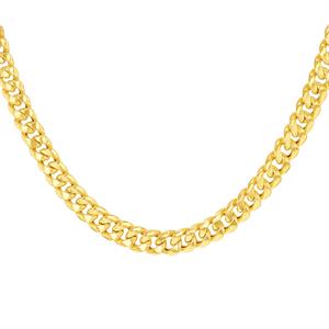 Faith & Brown Italian Crafted 9k Gold 6mm Cuban Link Necklace 18" - 855303