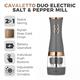 Tower Electric Salt and Pepper Mills, Battery Operated with Adjustable Ceramic Grinders - 862946