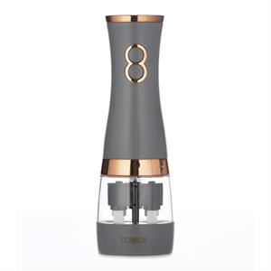 Tower Electric Salt and Pepper Mills, Battery Operated with Adjustable Ceramic Grinders - 862946