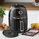 MisterChef VORTX Air Fryer with 30 Minute Timer and Adjustable Temperature Control for Healthy Oil Free or Low Fat Cooking 2L - Air Fryer 2L