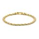  9K Yellow Gold Textured Links Bracelet 7.5" - Textured Links