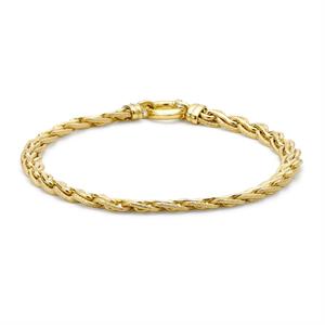 9K Yellow Gold Textured Links Bracelet 7.5" - 885397