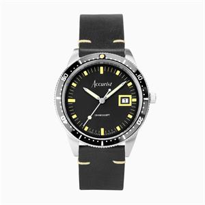 Accurist Gents Dive Watch with Leather Strap - 892413