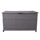 Charcoal Weave KD Cushion Storage Box with Gas Lift 645L - Storage Box