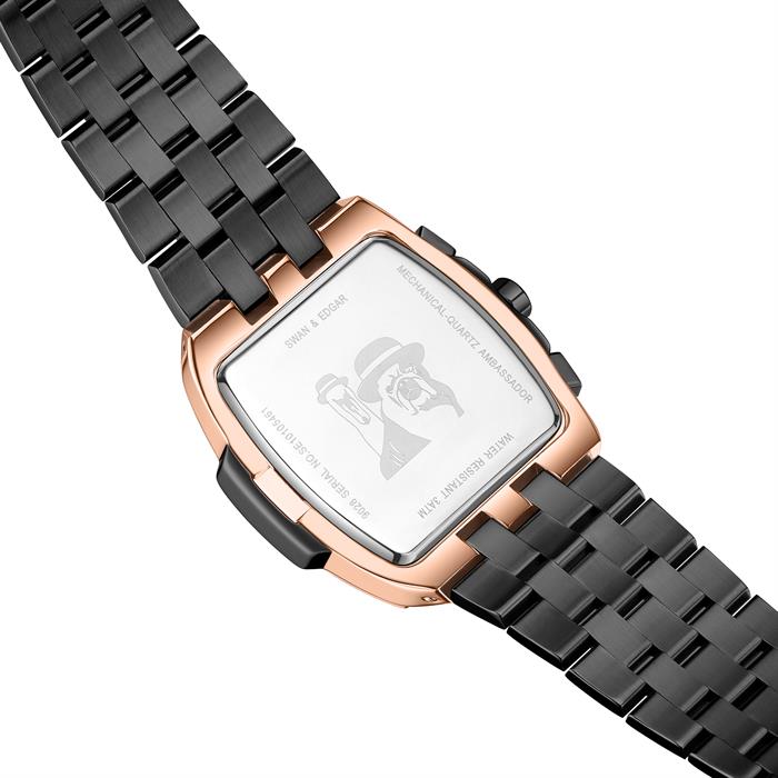 Swan & Edgar Ltd Ed Ambassador Mech Quartz Watch Stainless Steel Bracelet - 903973
