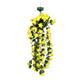 Gardenwize Solar Hanging Primrose Flower with 30 LED Lights - Twin Pack - Yellow Primrose Lights