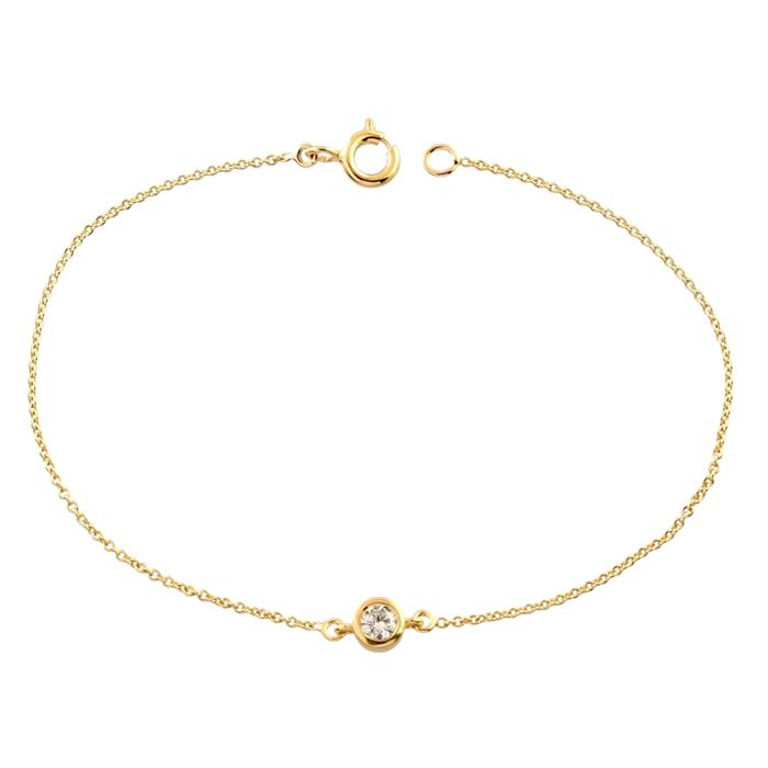 0.17ct SI Created Diamond 'Bellisima' Bracelet (Gold Vermeil or Platinum Plated) - 916397