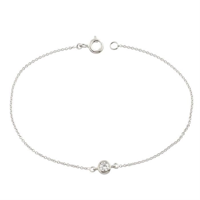 0.17ct SI Created Diamond 'Bellisima' Bracelet (Gold Vermeil or Platinum Plated) - 916397