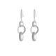 Faith & Brown Sterling Silver Stardust Linked Rings Drop Earrings 54mm - 918167