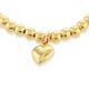 Faith & Brown Italian Crafted Stretchy Beaded Bracelet 7" - Choose Sterling Silver or Gold Plated Sterling Silver - 18k Gold Plated