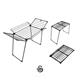 Swan Stealth Multi-Wing Outdoor & Indoor Clothes Airer with 19m of Drying space, 20kg Weight Capacity, Anti-Slip Coating & Feet, Easy Storage - Clothes Airer