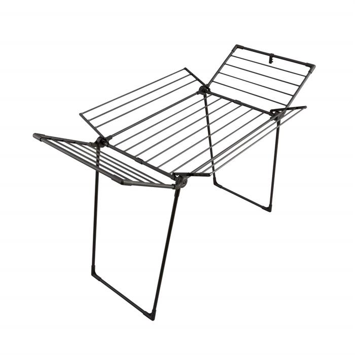 Swan Stealth Multi-Wing Outdoor & Indoor Clothes Airer with 19m of Drying space, 20kg Weight Capacity, Anti-Slip Coating & Feet, Easy Storage - 928987