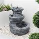 Gardenwize Cascading Rock Solar Powered Water Feature & Rock Planter - Rock Water Feature