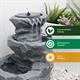 Gardenwize Cascading Rock Solar Powered Water Feature & Rock Planter - 931643