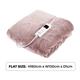 Carmen Fleece Luxury Heated Throw and Over Blanket 160cm x 130cm - Pink