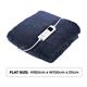 Carmen Fleece Luxury Heated Throw and Over Blanket 160cm x 130cm - Blue