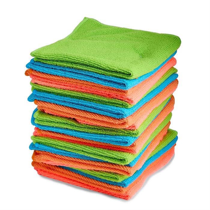Greener Cleaner 20 x Microfibre Cloths with Complimentary Between the Gaps Mini Brushes - 954074
