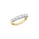 18K Yellow Gold (H/Si) 1ct Diamond Claw Set Half Eternity Ring - 956642