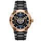 Nubeo Gents Ltd Ed Supermassive Tourbillion Watch with Stainless Steel Bracelet  with Complimentary Gifts - Rose Gold / Gun Grey