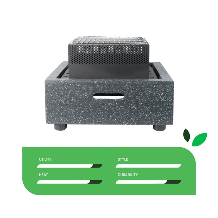 Gardenwize Square Firepit - 964506