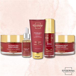 ERC Defence 5pc Skincare Collection - Day & Night Moisturiser, Serum, Cleanser & Wrinkle Reducer - 968232