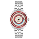 Cadola Gents Giulia Automatic Countdown Watch with Stainless Steel Bracelet with Complimentary Gift - Red