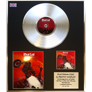 Meatloaf - 'Bat Out of Hell' 24 X 20" Framed Platinum Disc & Photo Display Ltd Edition of 100 - 976201