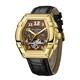 Swan & Edgar Ltd Ed Excavtor Automatic Watch with Genuine Leather Strap - Brown