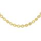 Faith & Brown Italian Crafted Radiant Oval Necklace 18" - Sterling Silver or Gold Plated - 977804