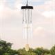 Gardenwize Solar Wind Chime - 4 Cylinder Chimes and 4 Colour-Changing LED Cylinders - Solar Wind Chime