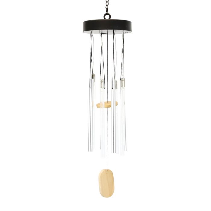 Gardenwize Solar Wind Chime - 4 Cylinder Chimes and 4 Colour-Changing LED Cylinders - 979162