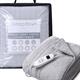 Sleepdown Luxury Teddy Fleece Heated Throw with 10 Heat Settings - Grey