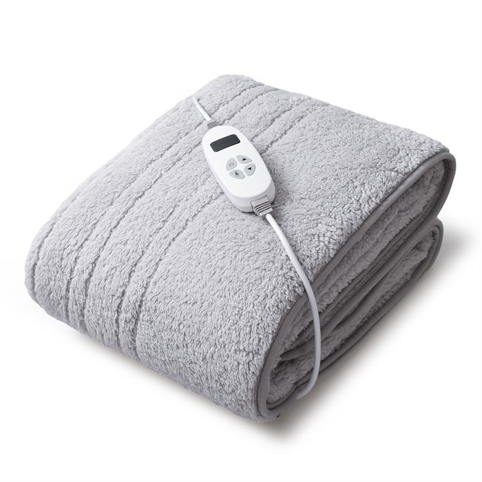 Sleepdown Luxury Teddy Fleece Heated Throw with 10 Heat Settings - 984745