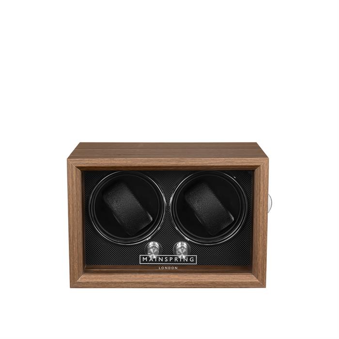 Mainspring Mahogany Oxford Guardian 2 Slot Watch Winder  - 988812