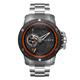 Nubeo Gents Limited Edition Curiosity Automatic Watch with Stainless Steel Bracelet - Black / Red